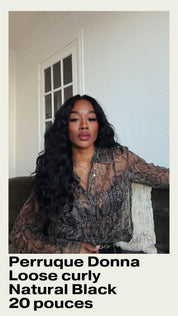 Raw Hair long curly Postishe hair wig - Donna